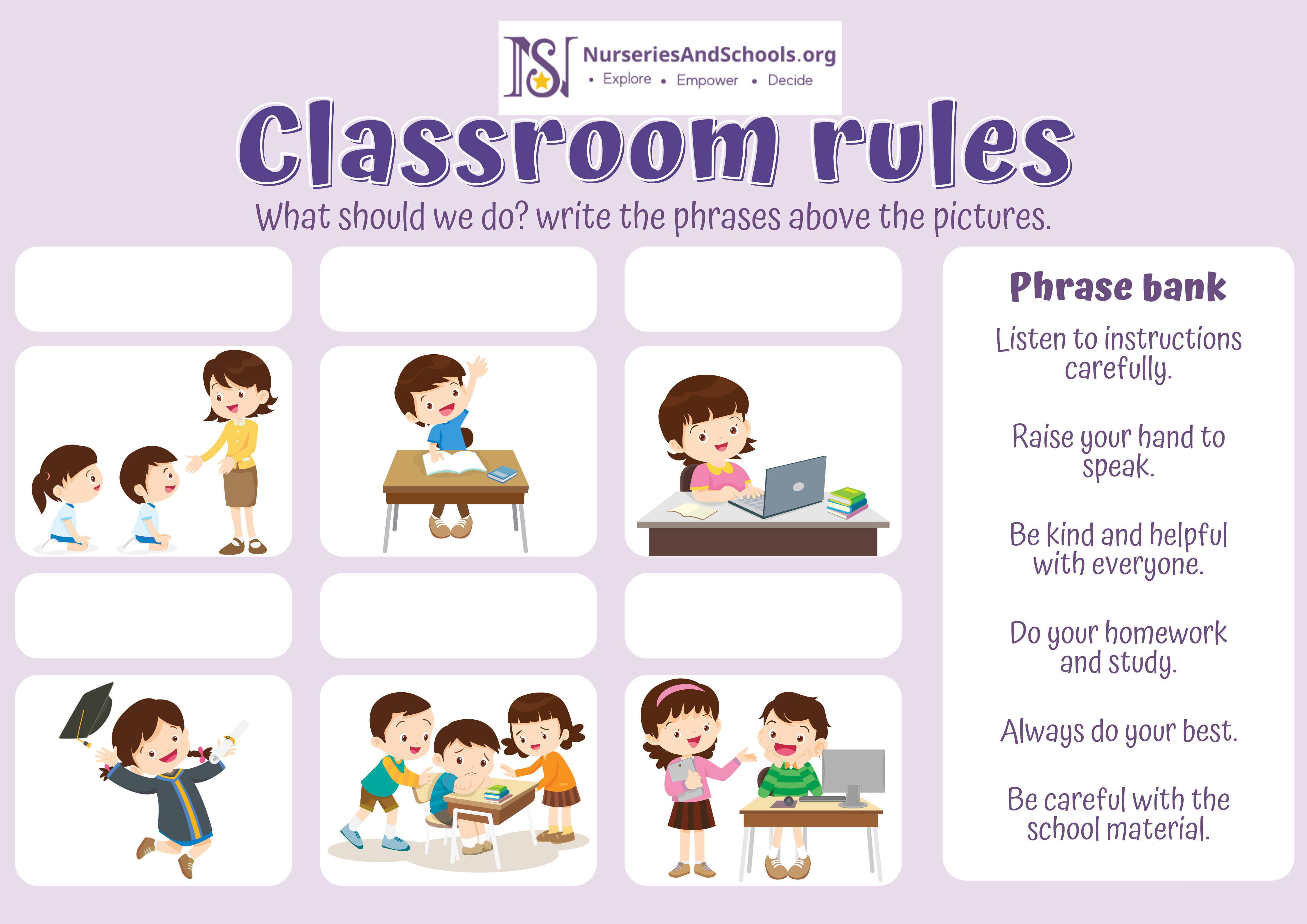 Classroom rules