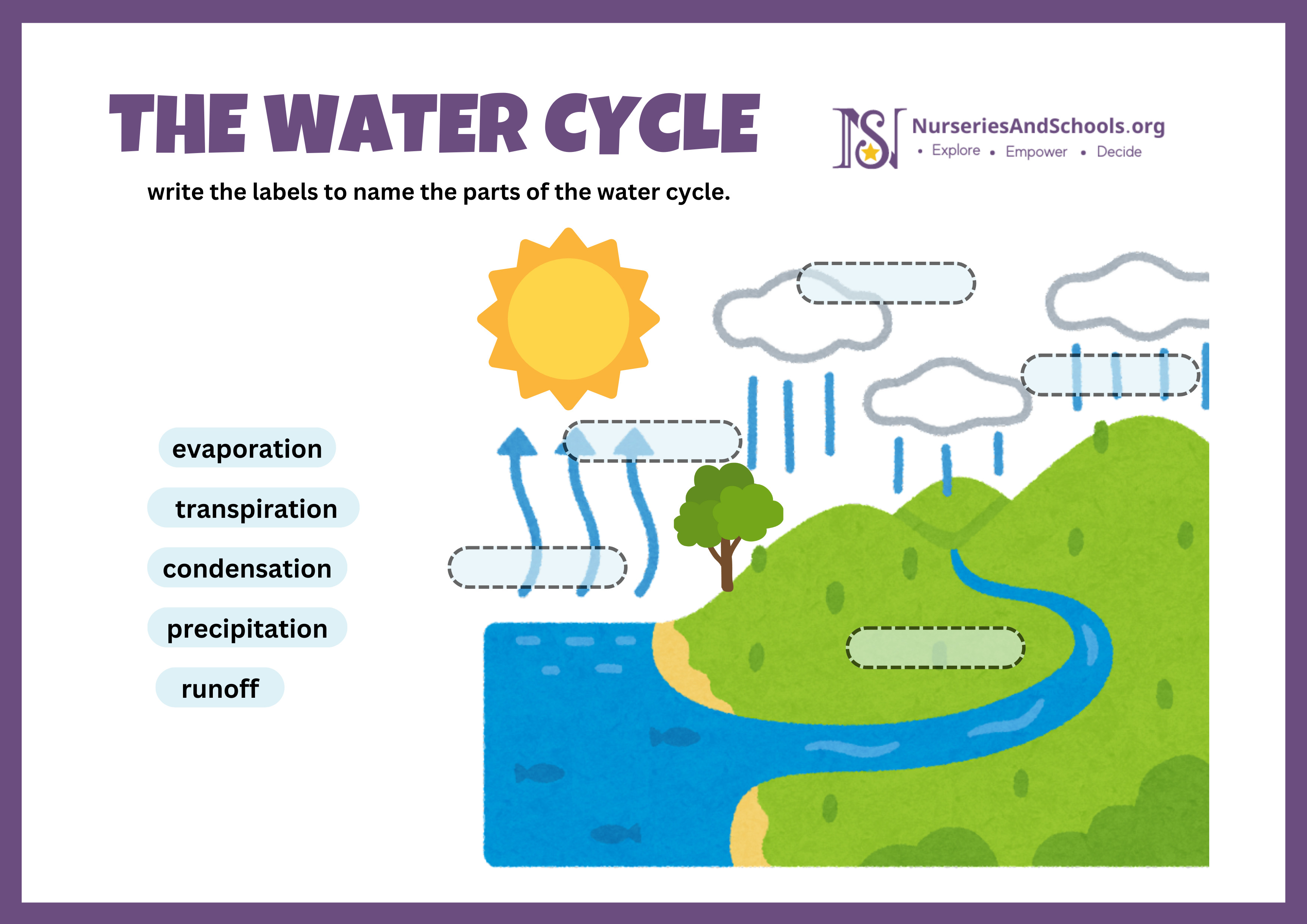 Water Cycle- Worksheet