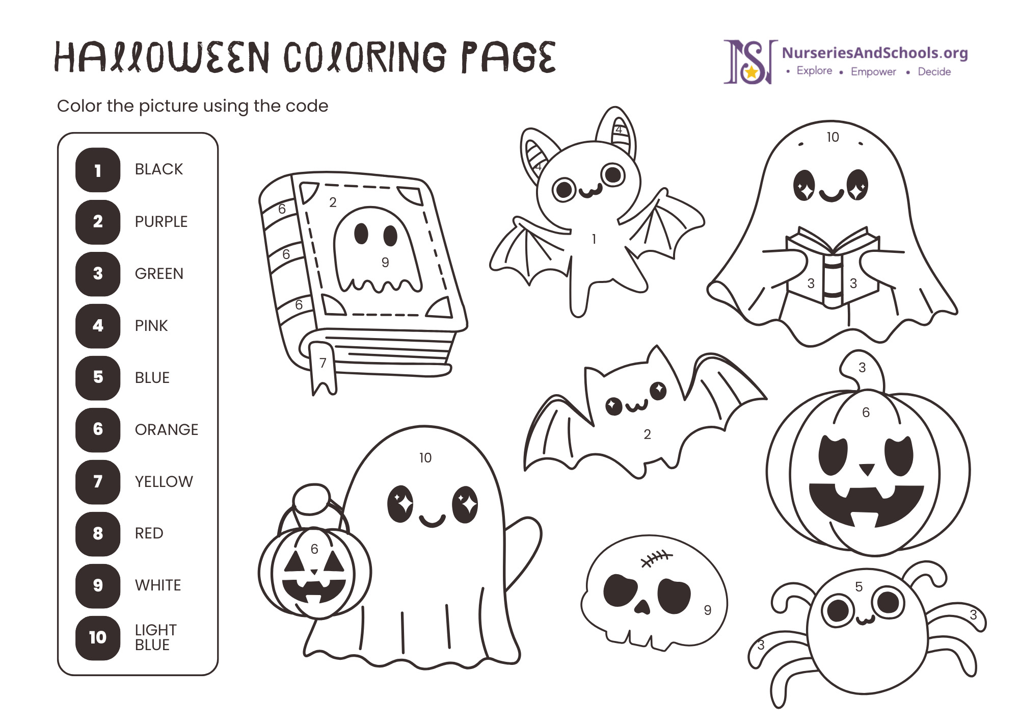 Halloween props Coloring Page