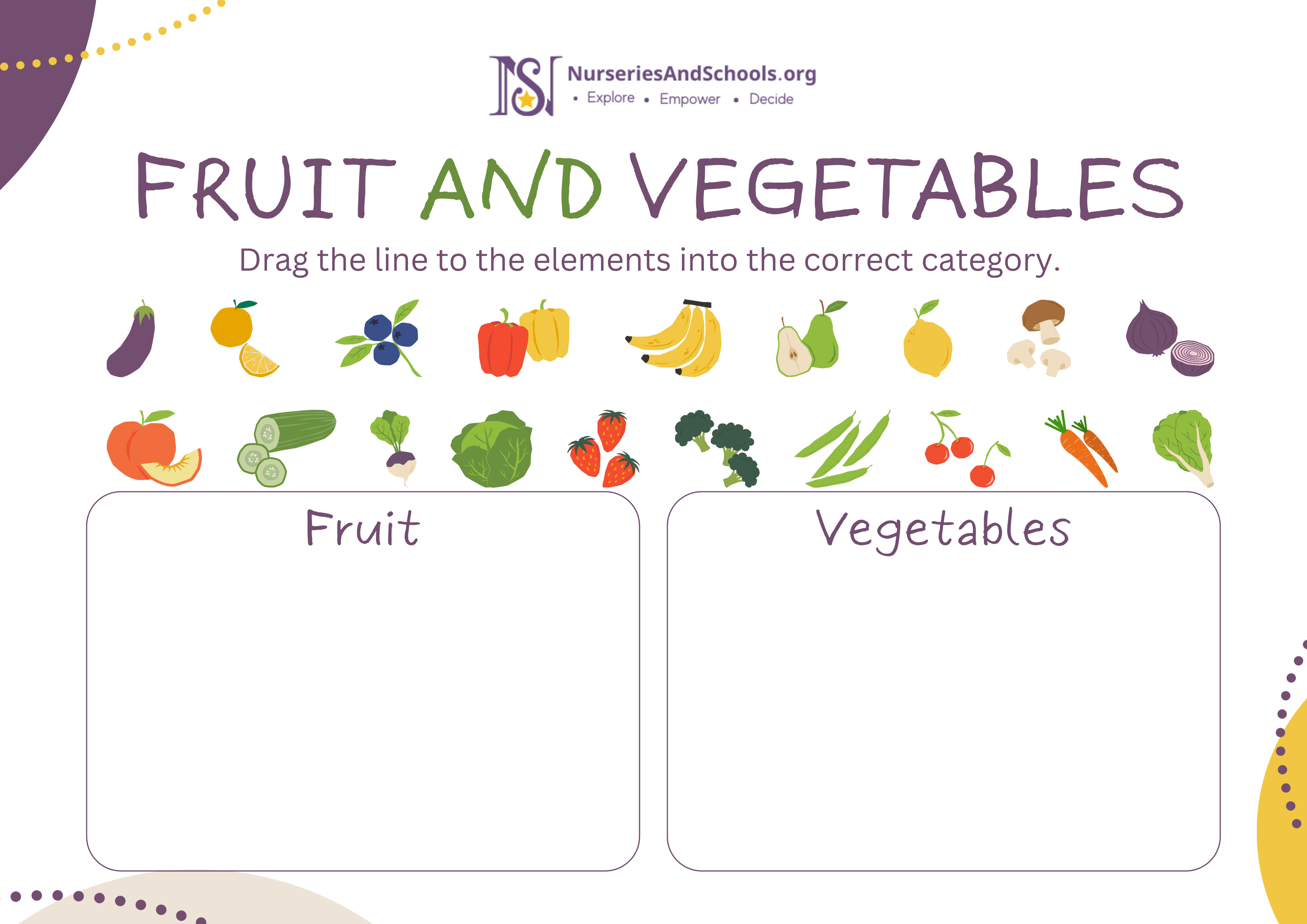 Fruit and vegetables