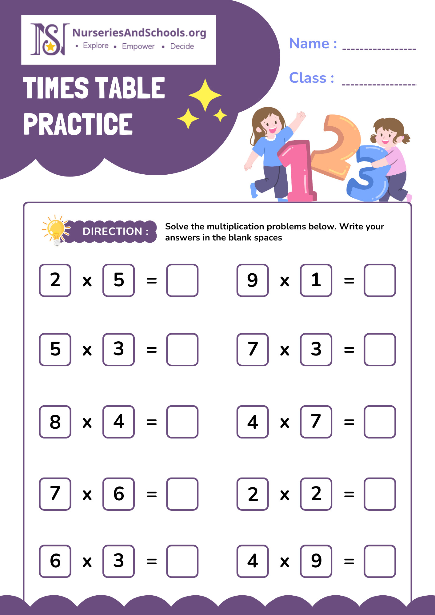 Times Table Practice