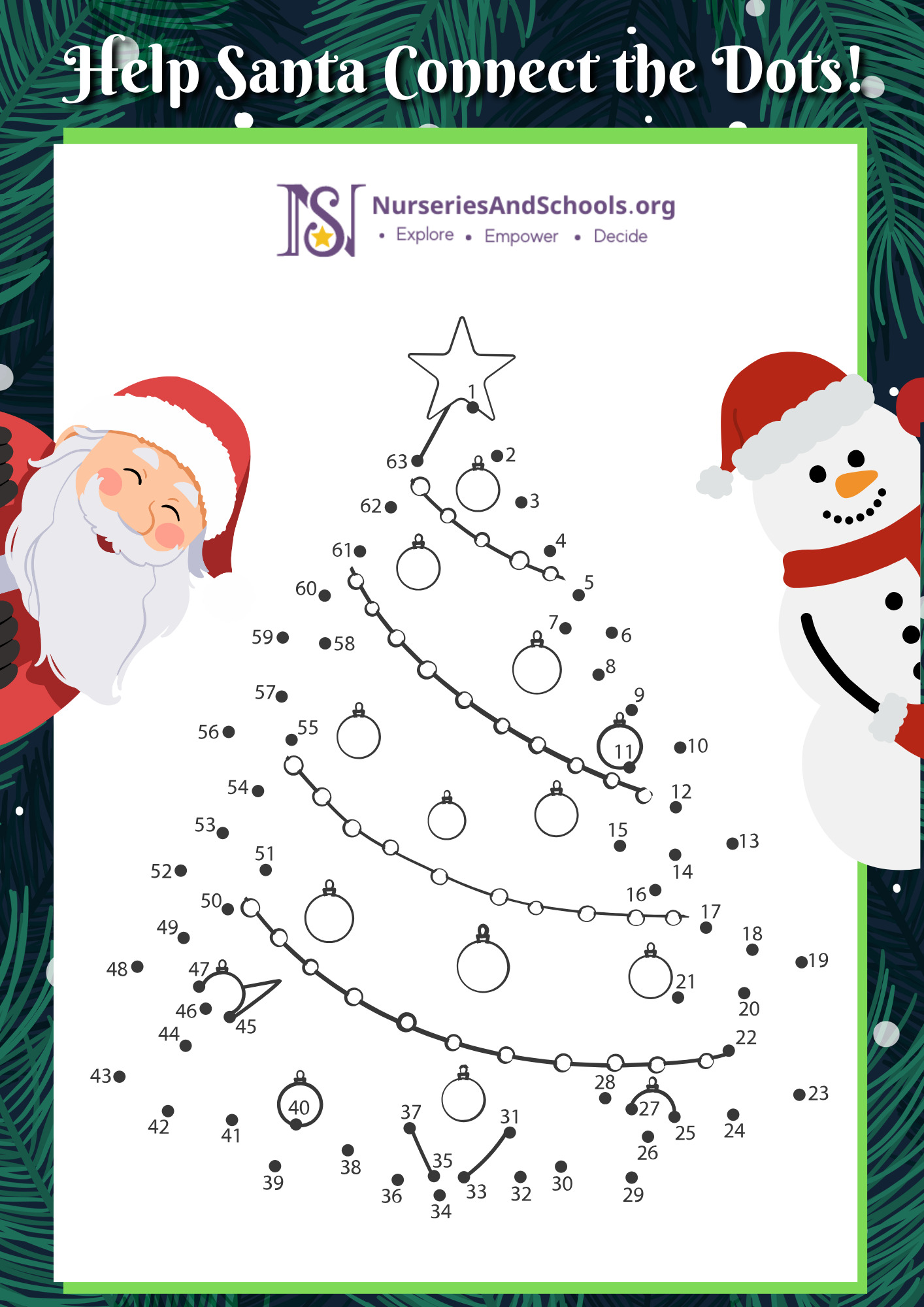 Help Santa Connect the Dots!