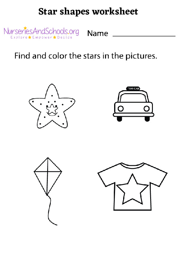 Shapes worksheet