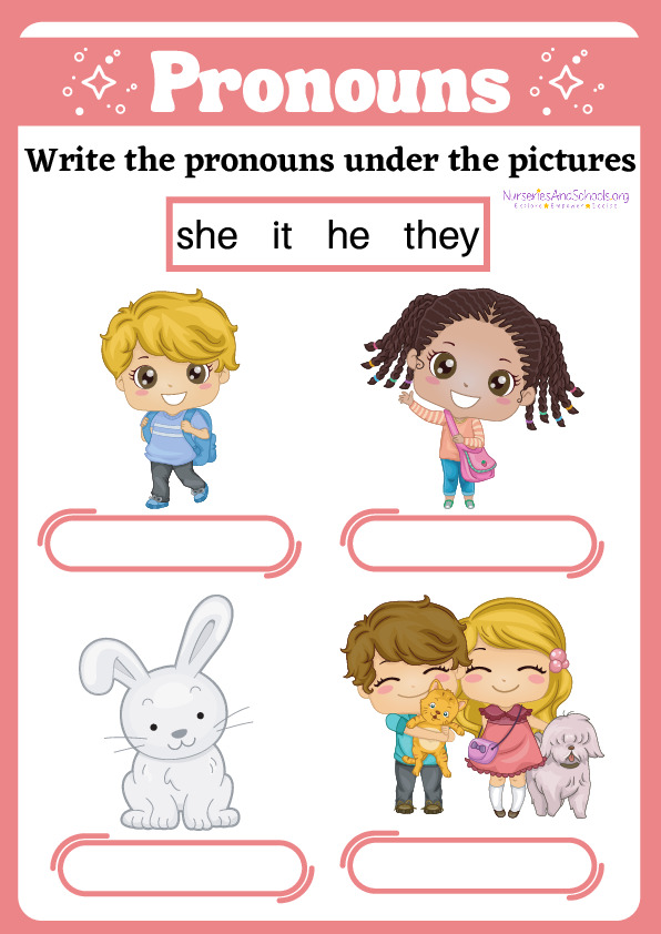 Pronouns worksheet