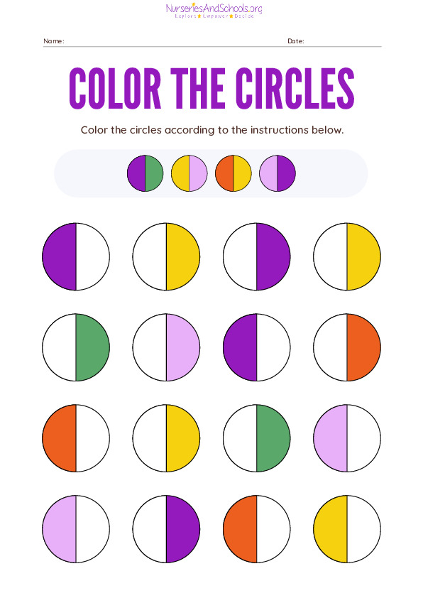 Color the Circles Worksheet