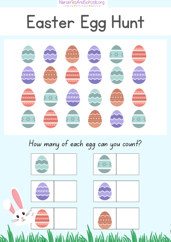 Easter Egg Counting Worksheet