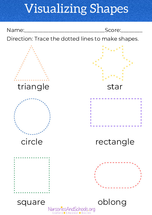 Visualizing Shapes - Maths worksheet