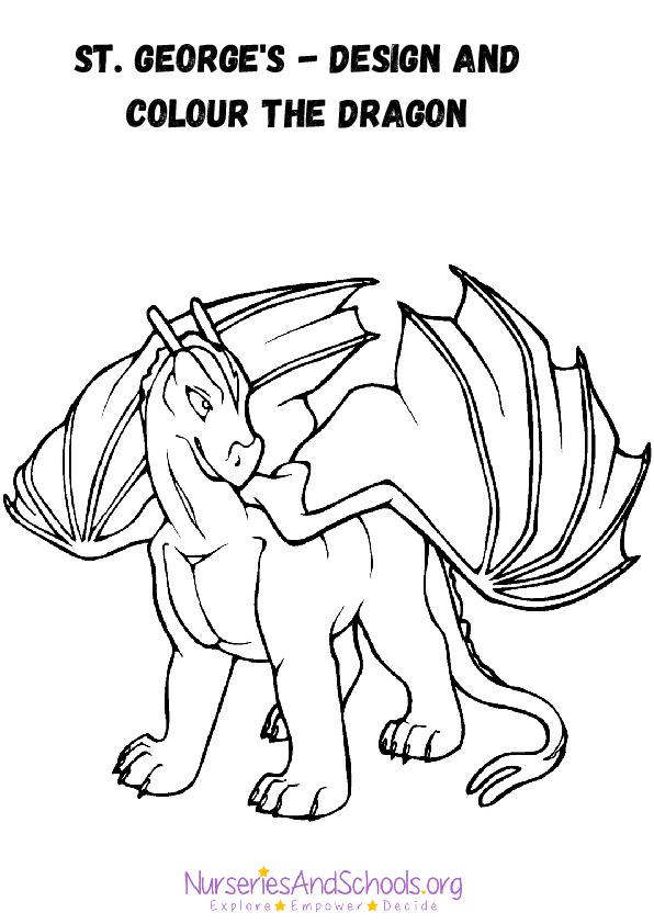 St. George's - Design and colour the dragon