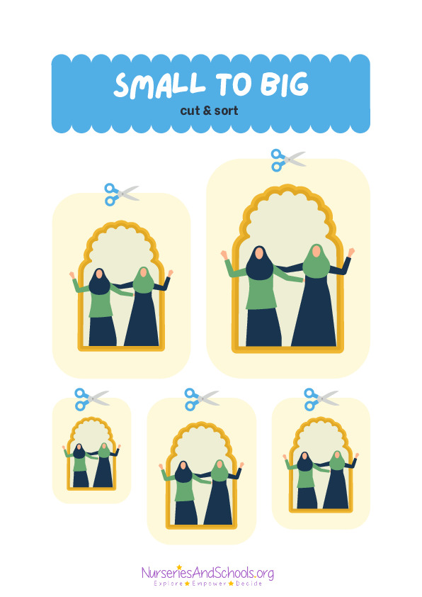 small to big- ramadan worksheet