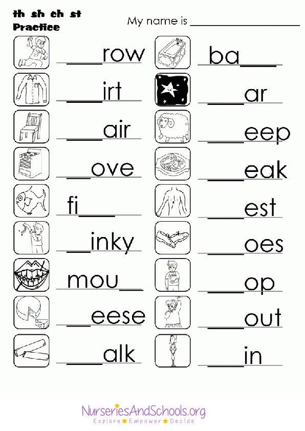 Complete the words - English worksheet
