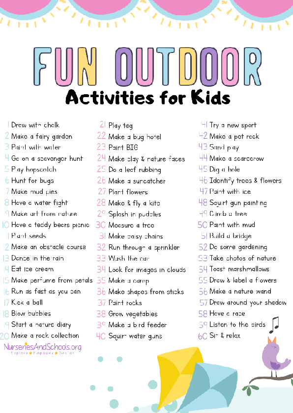 60 Fun outdoor activities