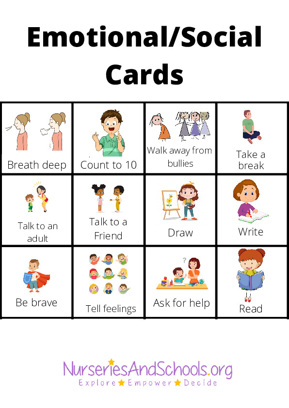 Emotional/social cards- SEN