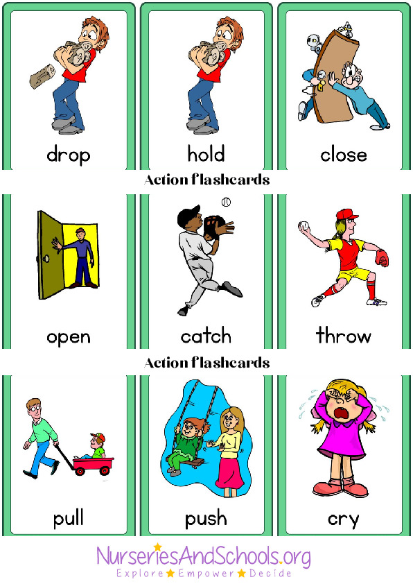 Action flashcards - SEN flashcards