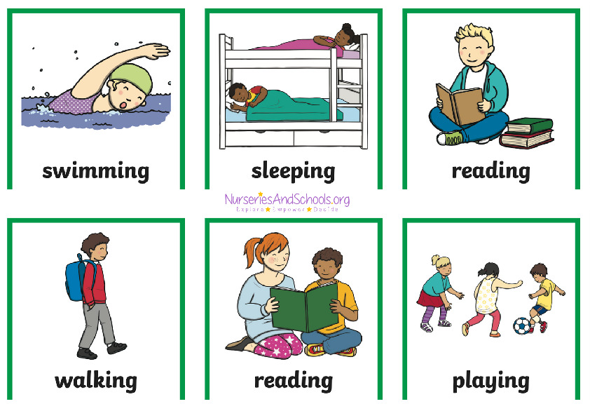 What are they doing  - English verbs