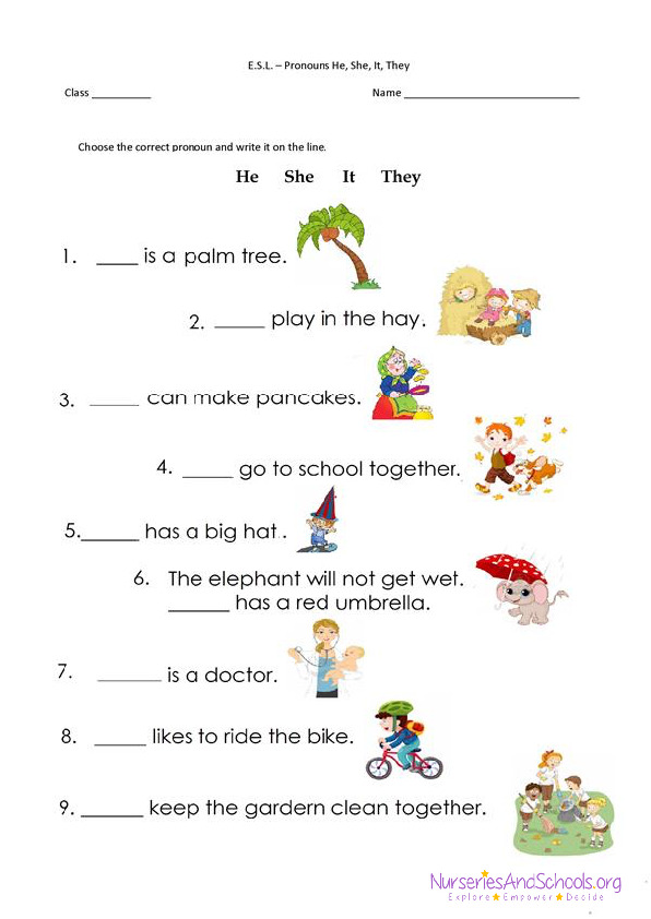 Choose the correct pronoun