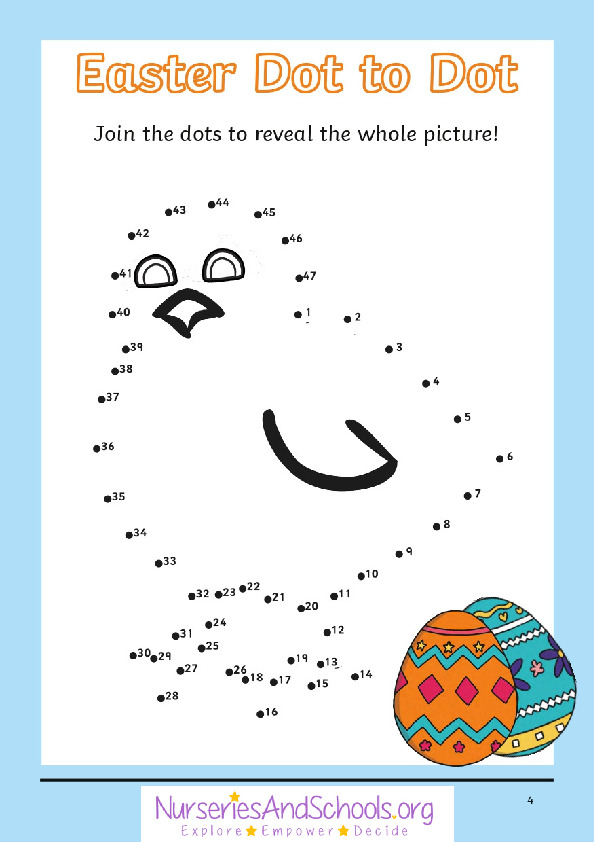 Easter dot to dot activity