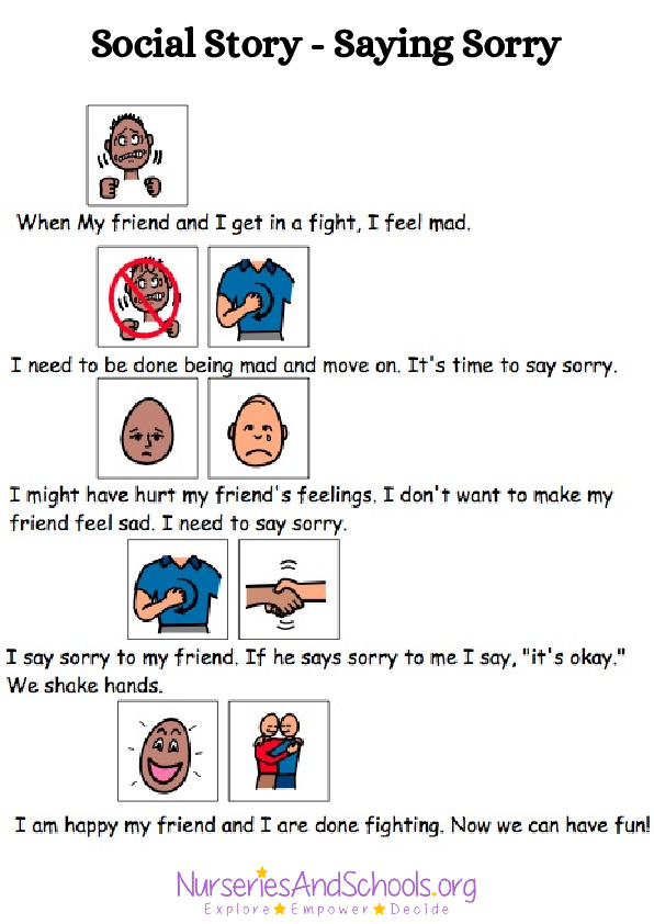 Social Story - Saying Sorry