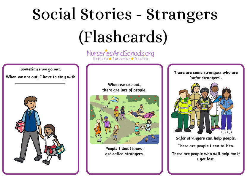 Social Stories - Strangers (Flashcards)