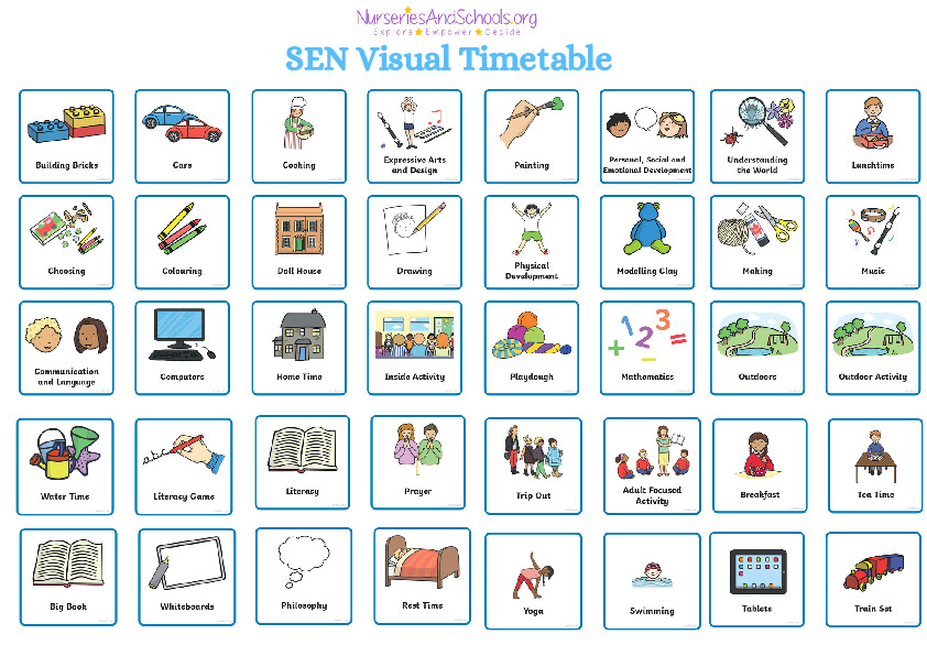 SEN Visual Timetable