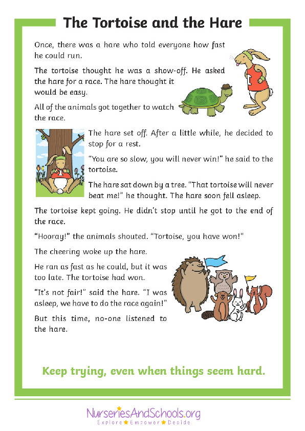 The Tortoise and the Hare Story