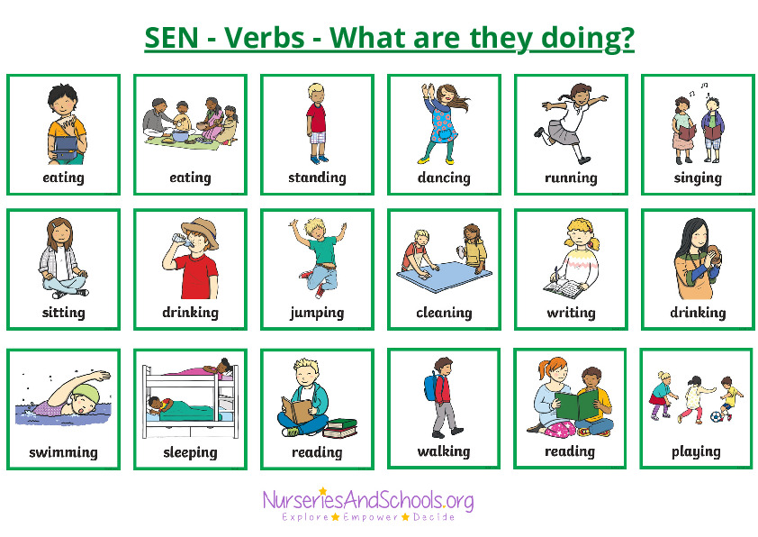 SEN - Verbs - What are they doing?