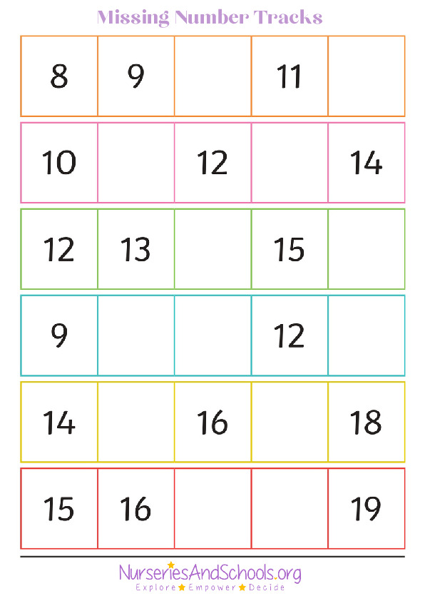 Missing Number Tracks
