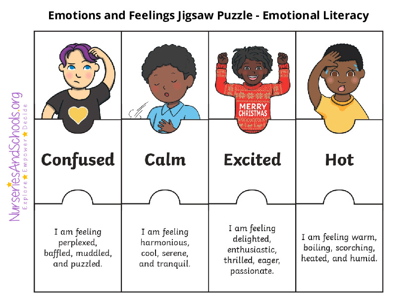 Emotions and Feelings Jigsaw Puzzle - Emotional Literacy