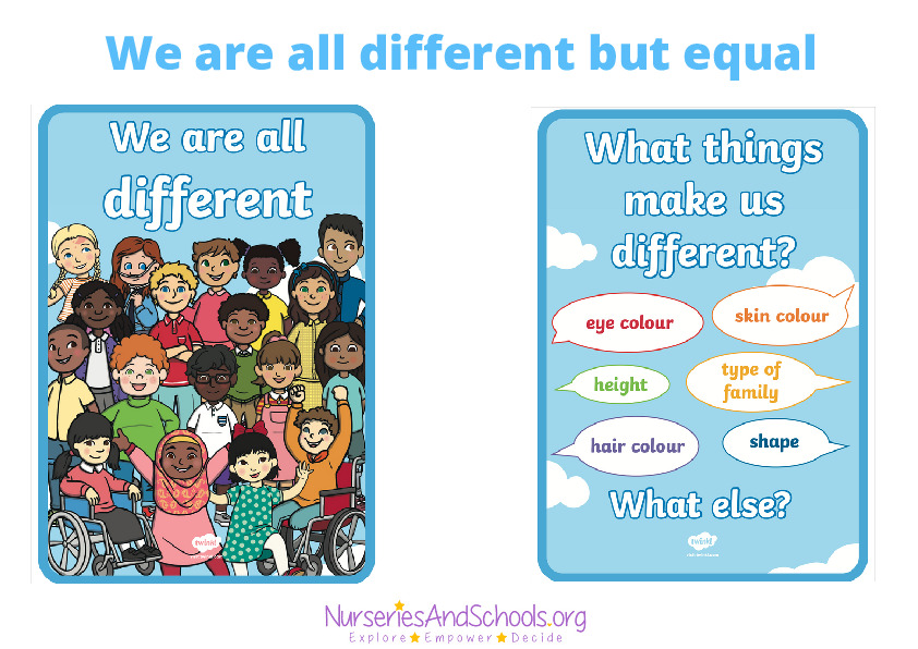 We are all different but equal