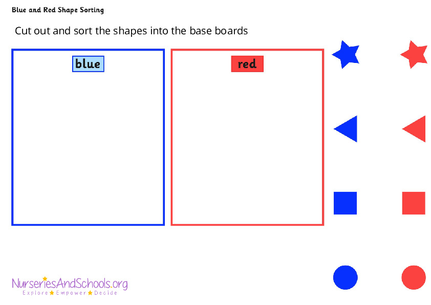 Sorting activity - autism