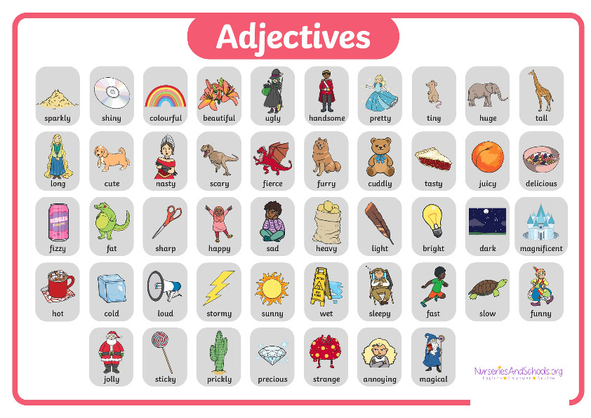 Adjectives with pictures