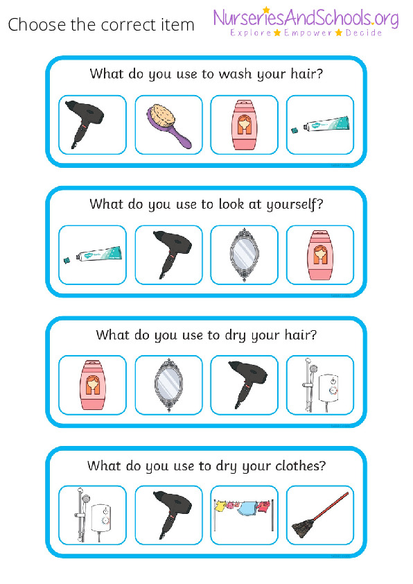 Choose the correct item - worksheet 2