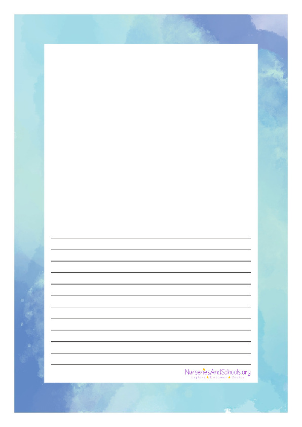 Lined sheets with borders