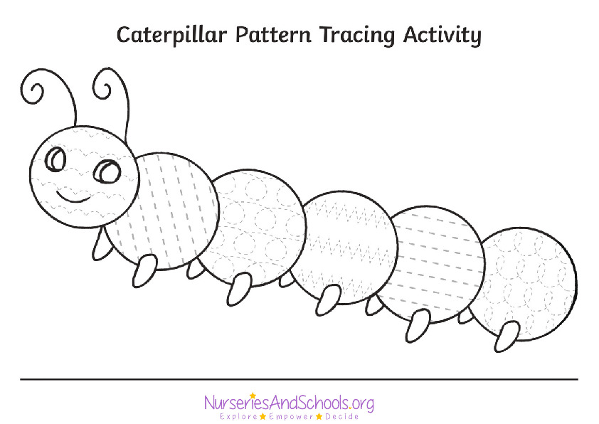 Caterpillar pattern tracing activity