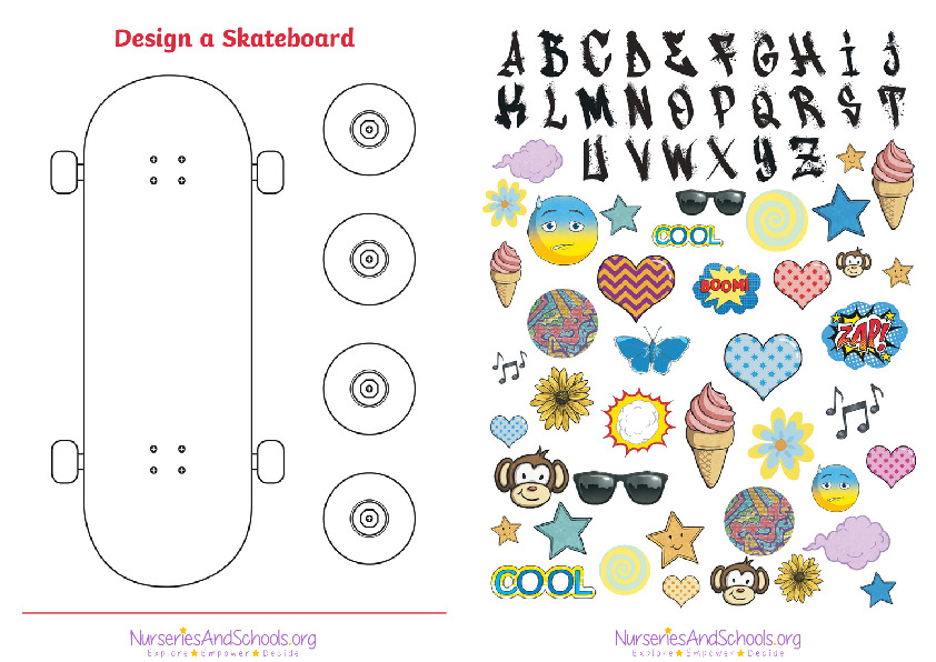 Design a skateboard - craft