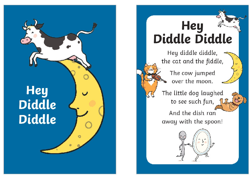 Hey diddle diddle - nursery rhyme