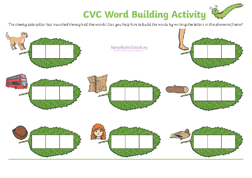 3 words building activity