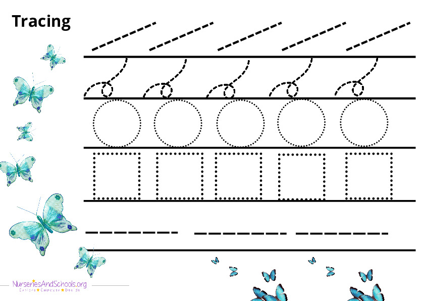 Dotted Tracing worksheet -