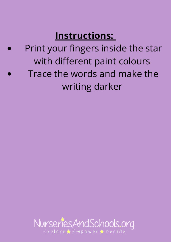 Little Fingerprints Poem Father's Day