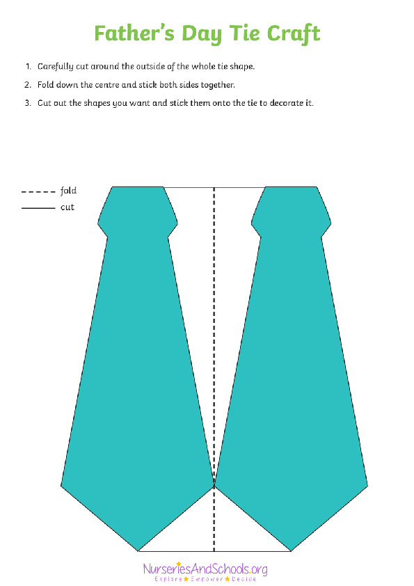 Fathers day tie craft