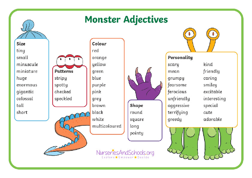 Monster Adjectives