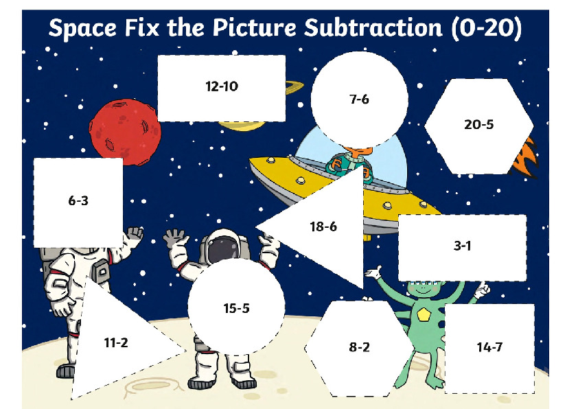 Space fix the picture subtraction - maths