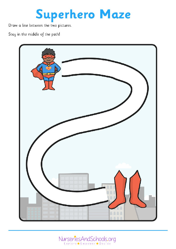 Superhero maze