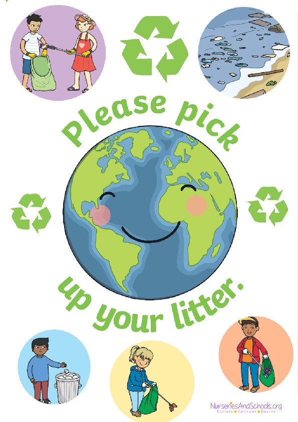 Pick up litter poster