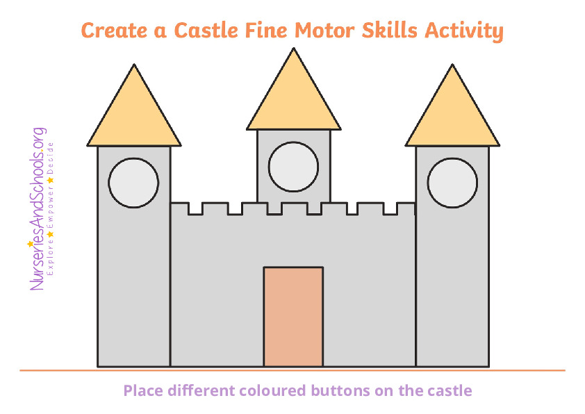 Create a castle - Fine motor skills
