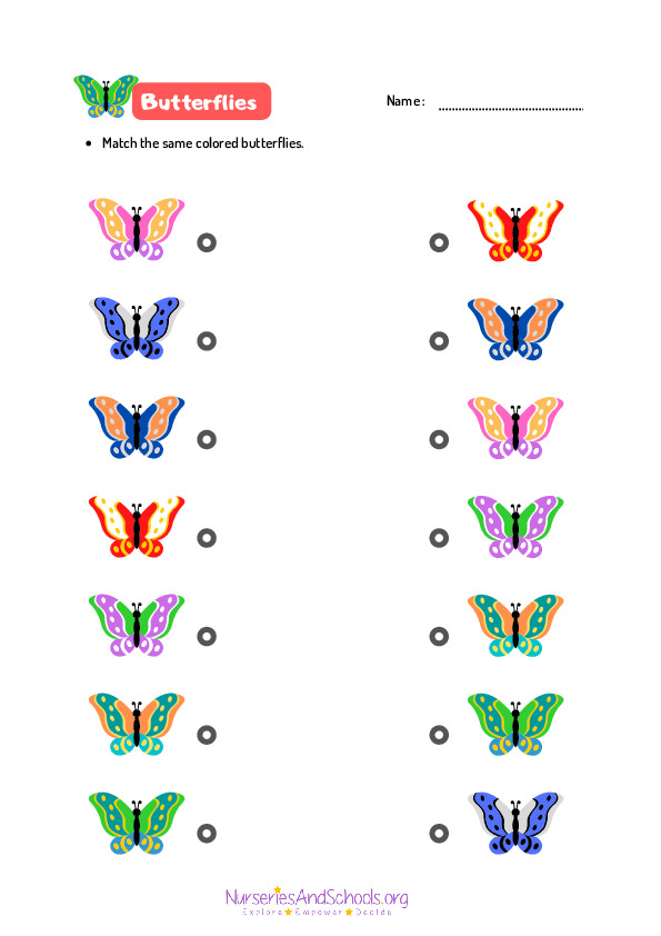 Match the butterflies