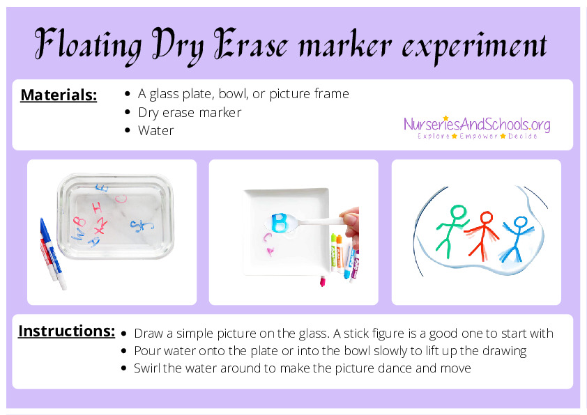 Floating Dry Erase marker experiment