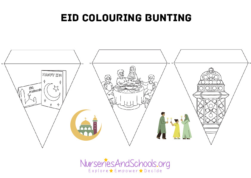 Eid Colouring Bunting