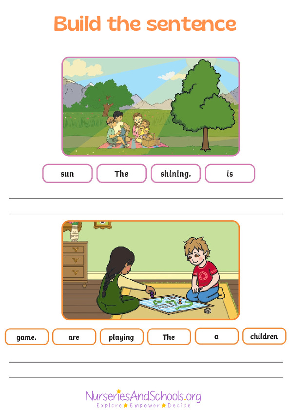 Build the sentence