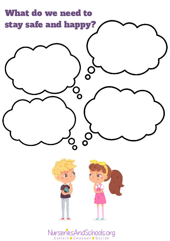 Fill in the clouds - English writing