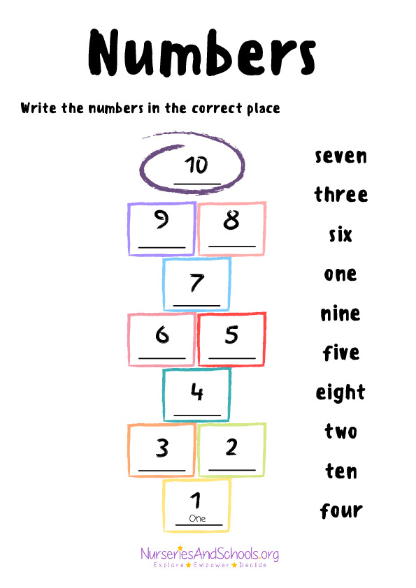 Numbers - Fun activity
